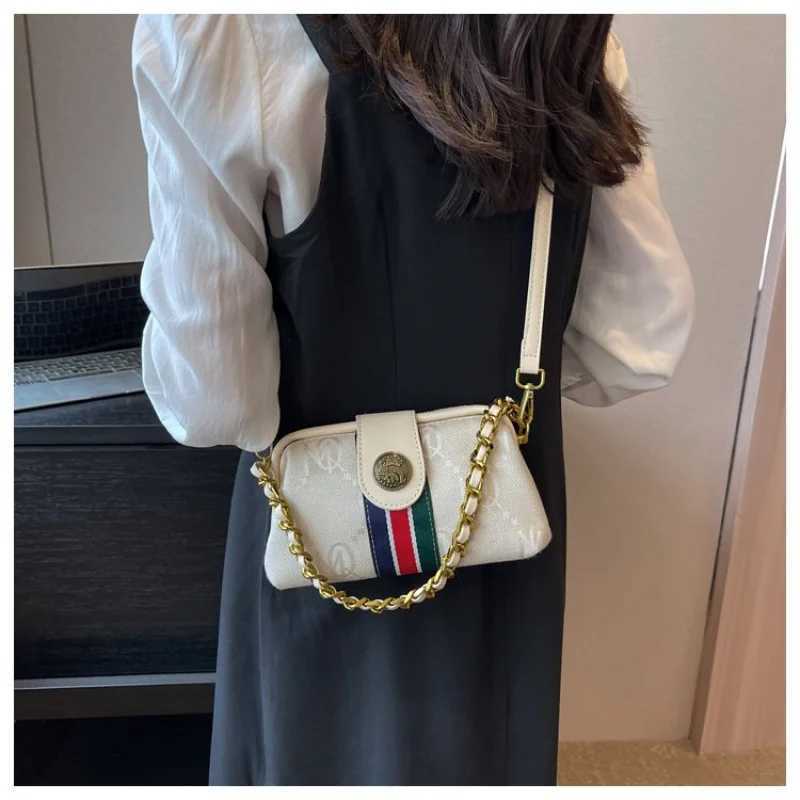 Wens Handbag Made Of Striped Leather Featuring Designer Inspired And Trendy Paris Look Y251208