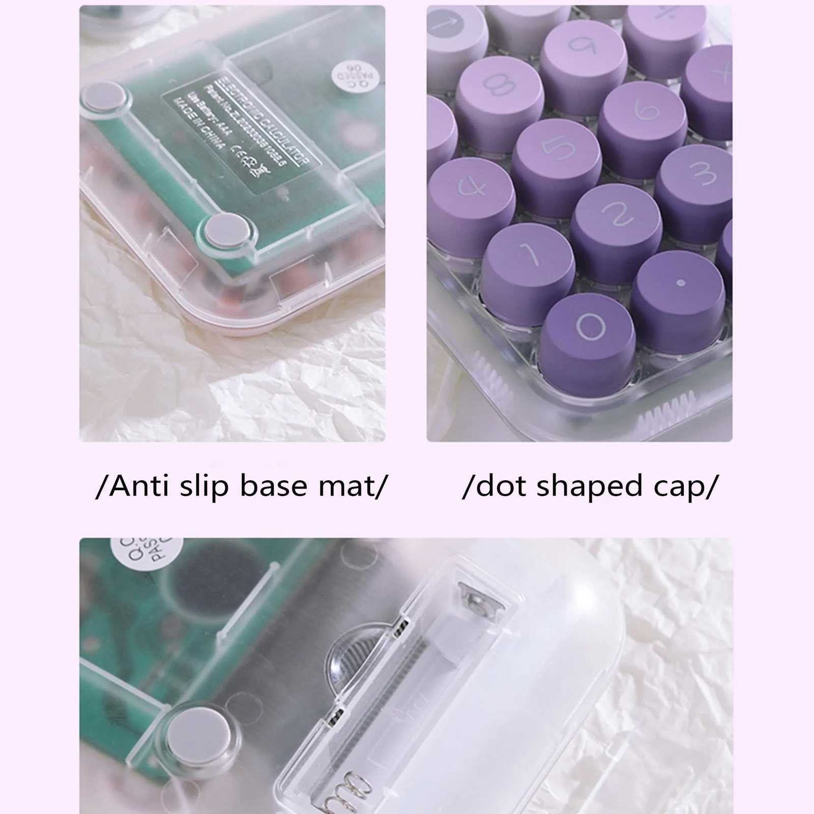 1pc Transparent gradient calcator-lovely and novel design suitable for fashion study and off use H251208