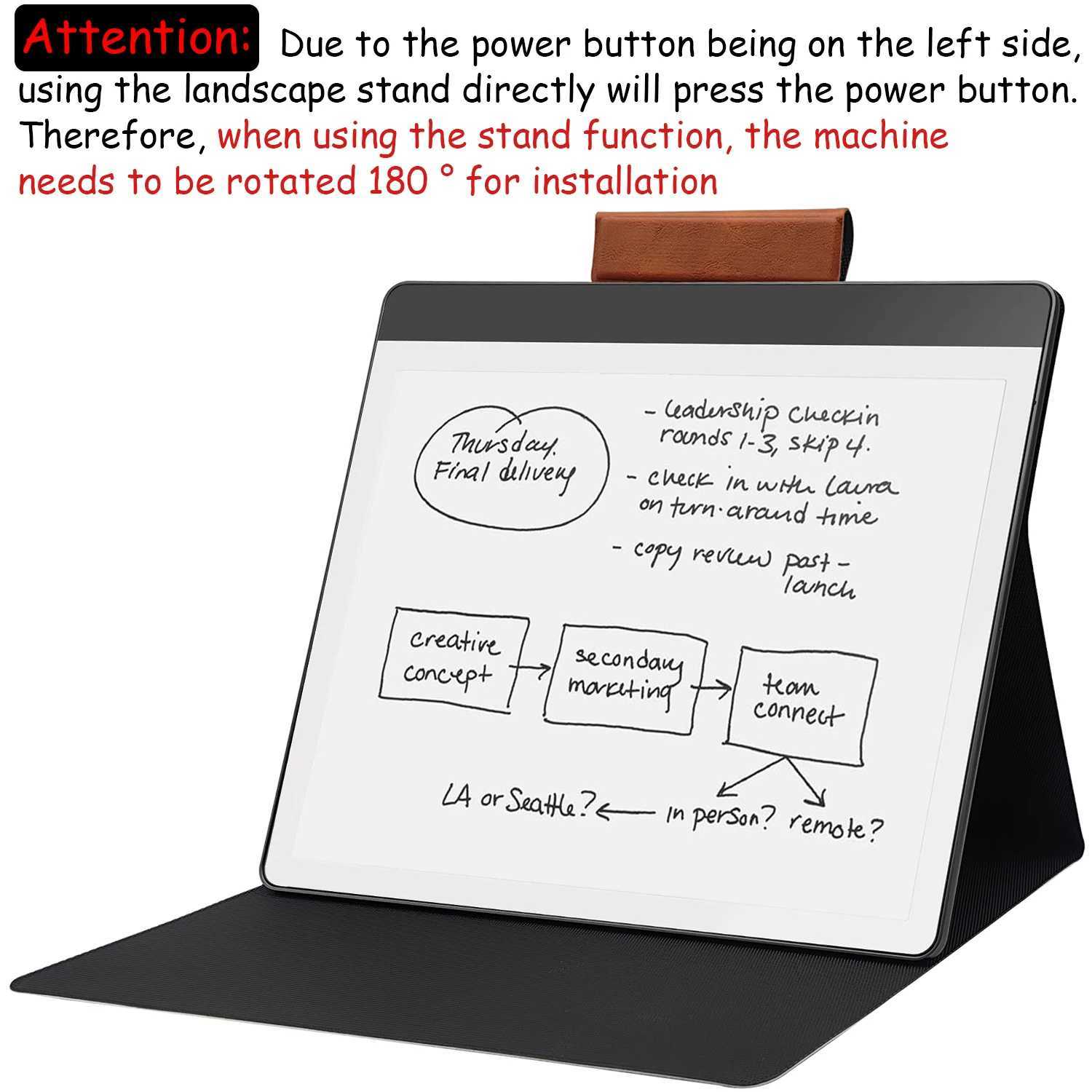 GAUGGER Magnetic Stand Case for Kindle Scribe - tra-Thin Cover Auto Sleep/Wake Pen Buckle for 102 Kindle Scribe 2022/2024 C251208