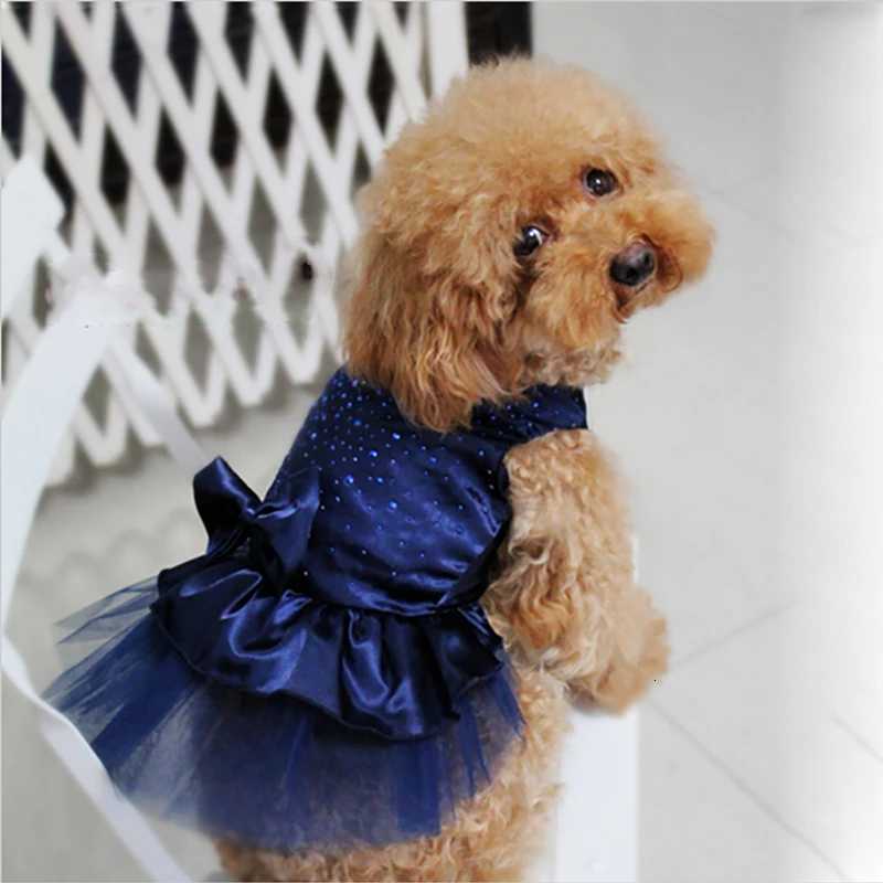 Summer Pet Clothes Dog Dress For Dogs Skirt Summer Princess Dog Wedding Dresses York Teddy Clothes For Dogs Skirts Pet Cat Dress M251208