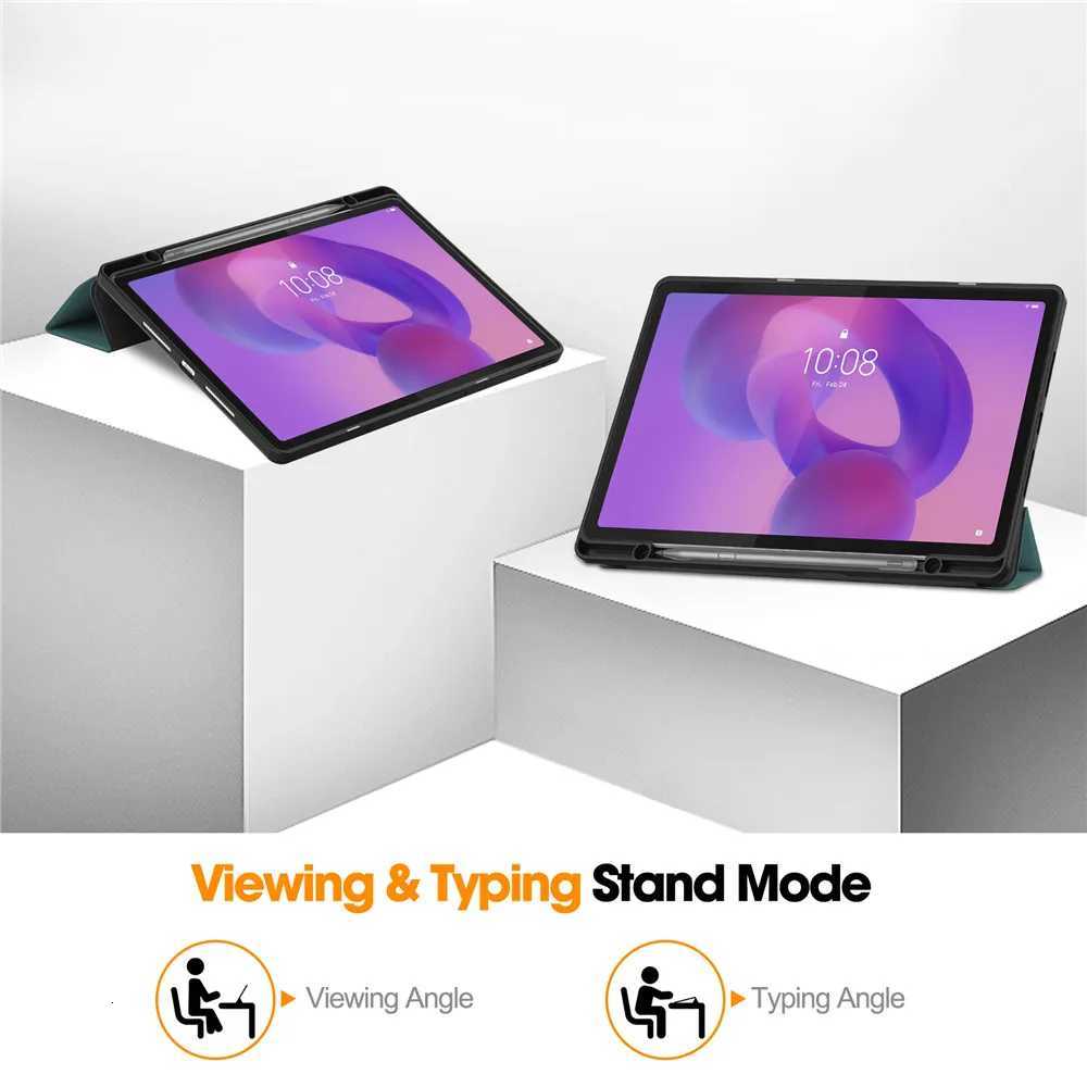 For Idea Tab Plus 121 2025 Tablet Case With Pencil Holder PU Stand Smart Funde Xiaoxin Pad 121 TB365FC Cover C251208