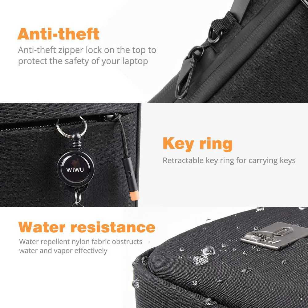 WIWU New Portable Laptop Sleeve 13 14 Double Layer Laptop Bag for MacBook Air 15 Air 13 2025 Case Waterproof Bag for Laptop 156T251208