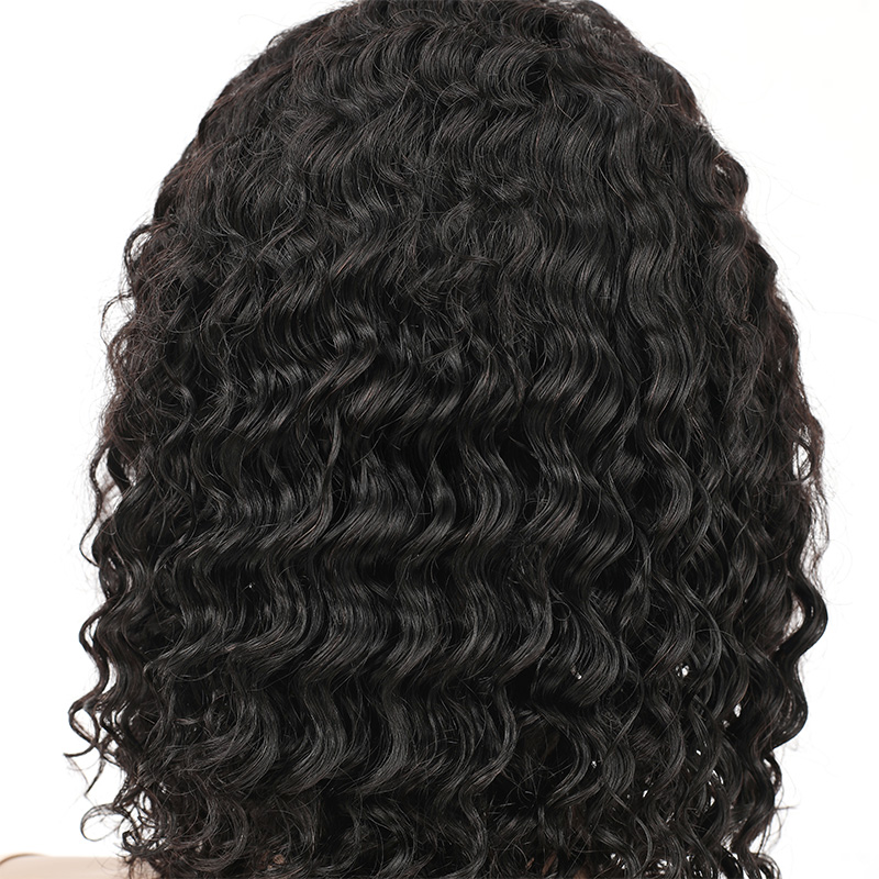 Luxurious Curling Wig Using Authentic Human Hairs Versatile Hairstyle Solution for Various Outfits H2412-deep