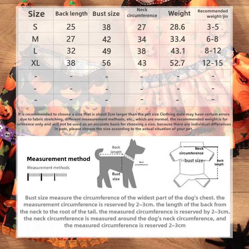 Popular Halloween Pet Supplies Dog Clothes Costumes Pumpkin Skirts and Small Dog Lace Skirt Dog Dress White Girl Dog Clothes M251208