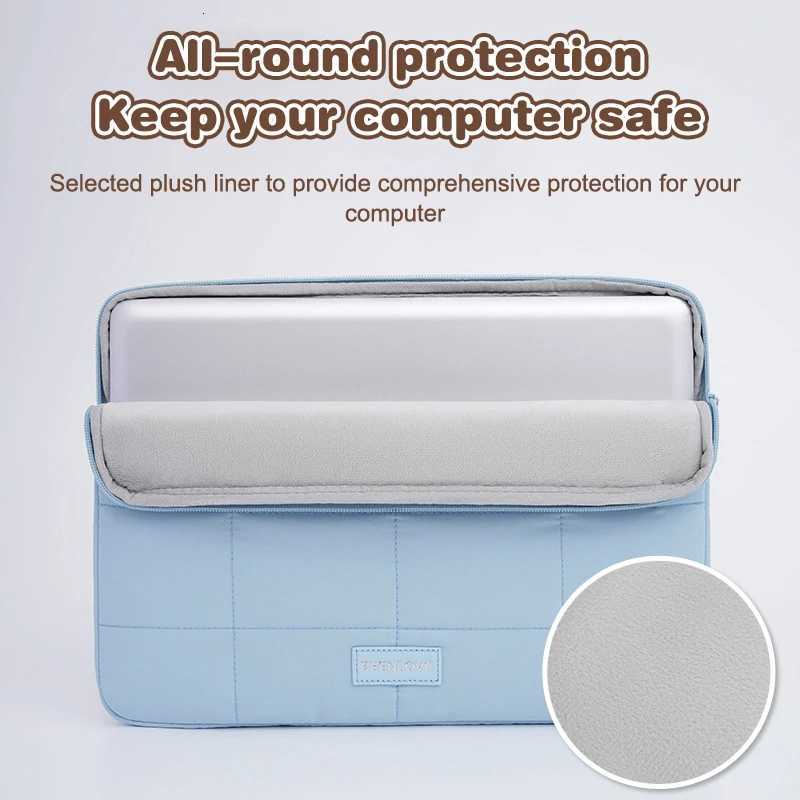 14/156 inch Laptop Sleeve for MacBook Air Pro Super Lightweight Shockproof Neoprene Case with Plush Lining Solid Color SimpleT251208