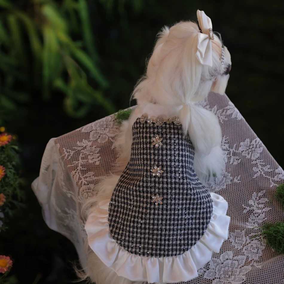 Cat Dress Puppy Pet Apparel Small Dog Clothes Winter Chihuahua Yorkie Pomeranian Yorkshire Terrier Shih Tzu Maltese Dog Clothing M251208