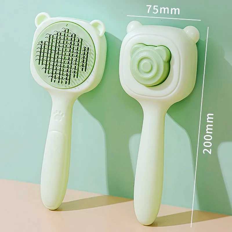 Dog Comb Self Cleaning Dogs Brush One-click Comb Dog Grooming Massage Cat Brush No Hurt Dogs Combs Pet Supplies M251208 - view 6