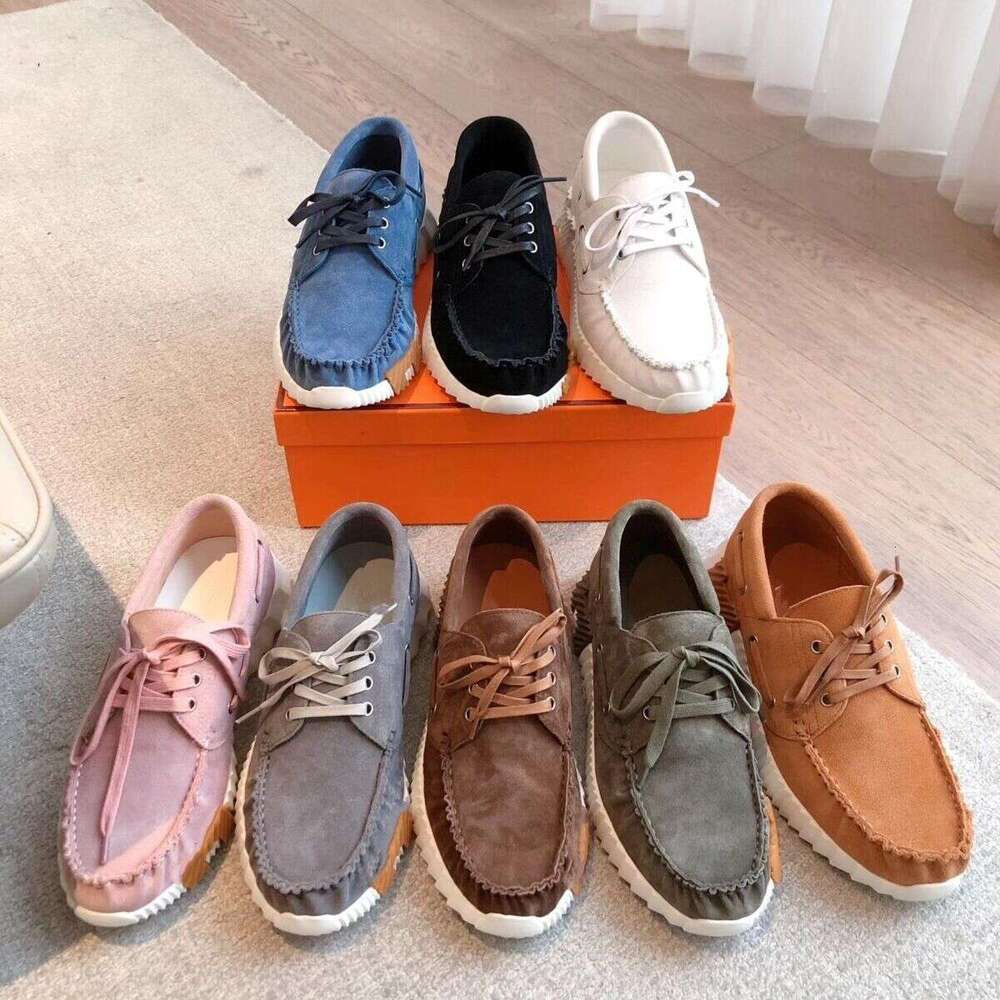 top quality women mens kelly dress loafers suede goatskin leather Slip-on lightweight running sports trainers classic shoes Luxury Unisex Ketch Sneaker Shoes