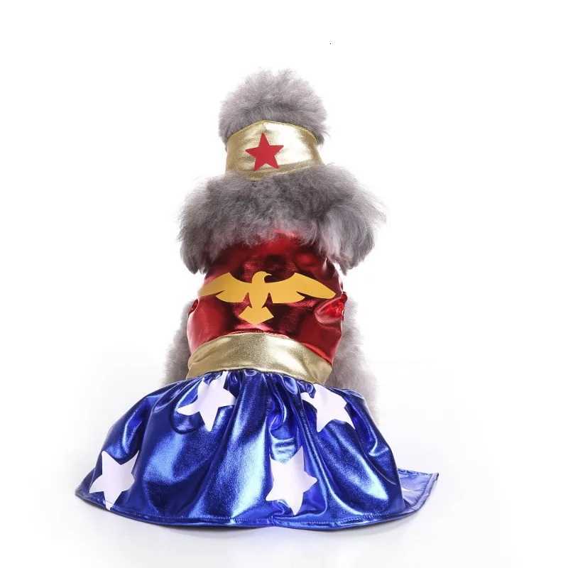 Pet Dog Dress Super Paw Skirt Cat Princess Outfit Set Christmas Costume Pet Clothing Set Dog Christmas Clothes M251208