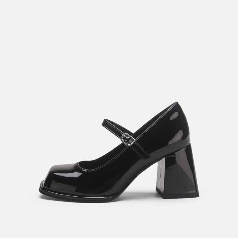 STAOXINDIKE Fashion New Style Outdoor Casual Low Heel Wedge Shoes Leather Suede Black Strap Formal Style Accurate Size Narrow Style Luxurious Economic