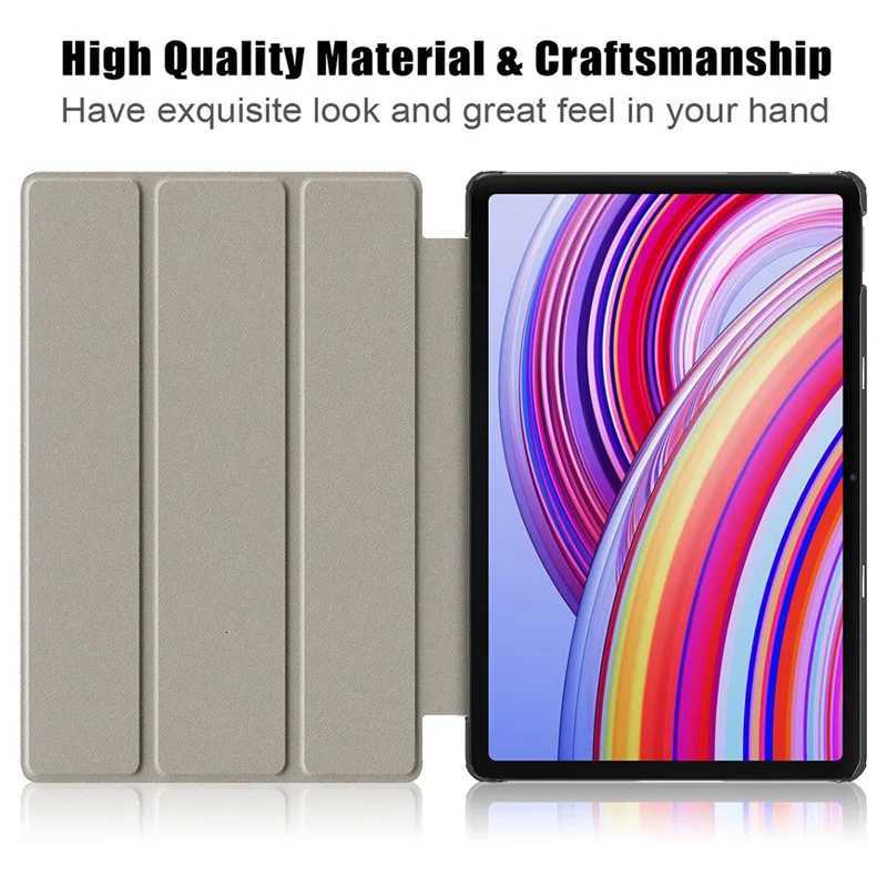 Funda For Redmi Pad Pro Case Tri-Fold Magnetic Leather Stand Hard Smart Tablet For Coque Redmi Pad Pro 121 Pad Case C251208