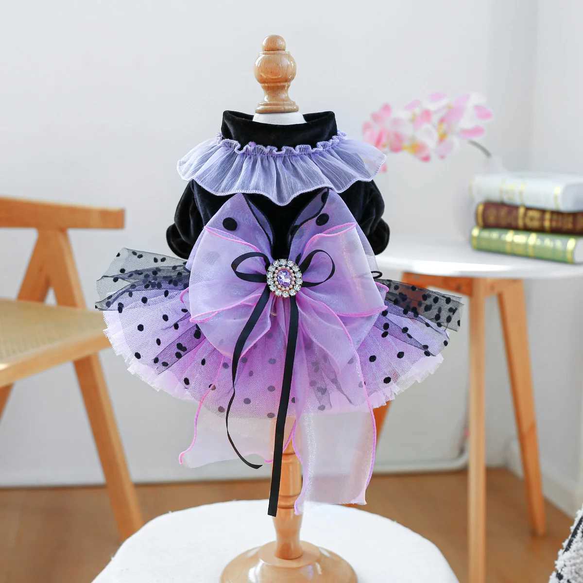 Magic Elf Tutu Pet Clothes Dog Cat Haute Couture Wedding Dress Princess Dress M251208