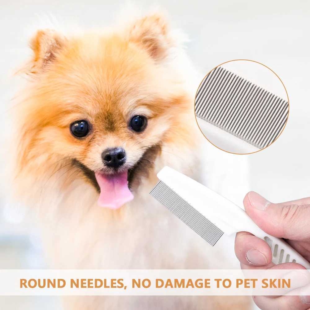 Portable Dog Cat Comb Brush Pet Hair Comb Stainless Steel Comfortable Pet Beauty Hairdressing Tools Pet Supplies Hair Remover M251208