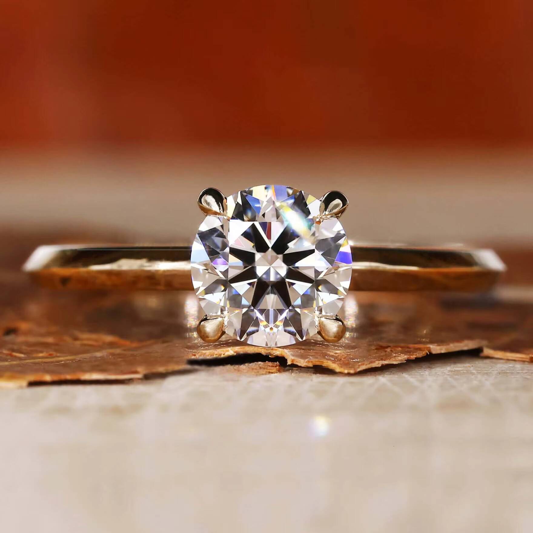 Custom Diamond Ring Engagement Lab Grown Ring Gold IGI Oval Lab Created Diamond Wedding 18K Lab Grown Diamond Ring