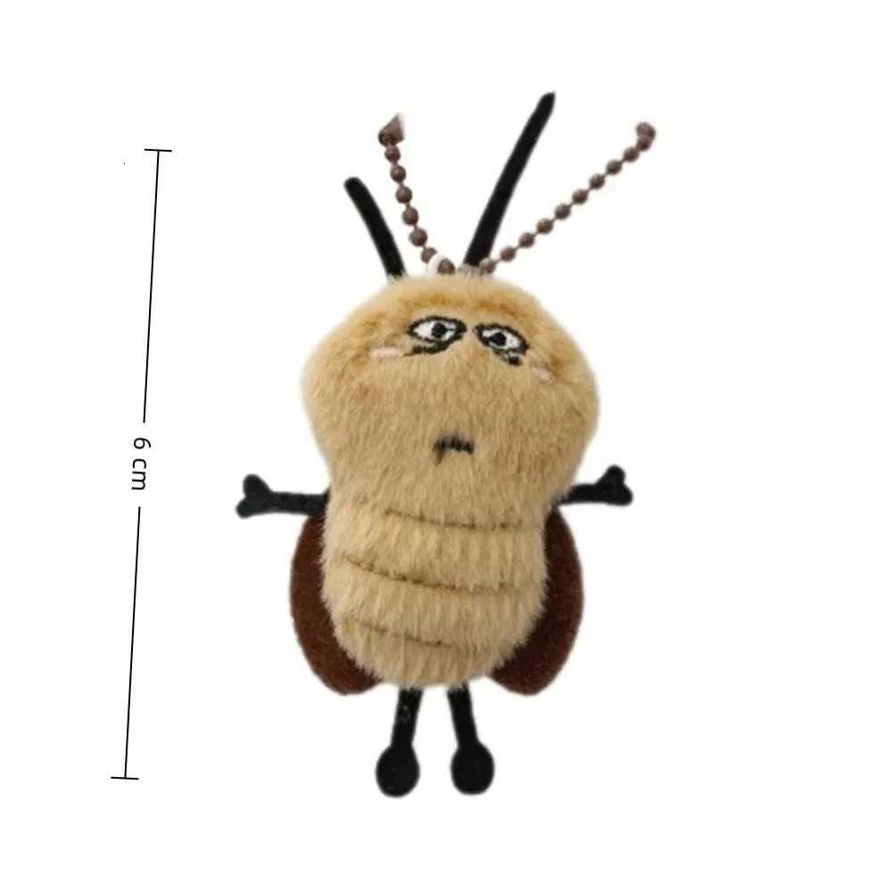 Cute Cockroach Plush Keychain Stuffed Animal Car Key Holder Backpack Pendant Key Chain Fun Gift AccessoriesXJ251208 - view 7