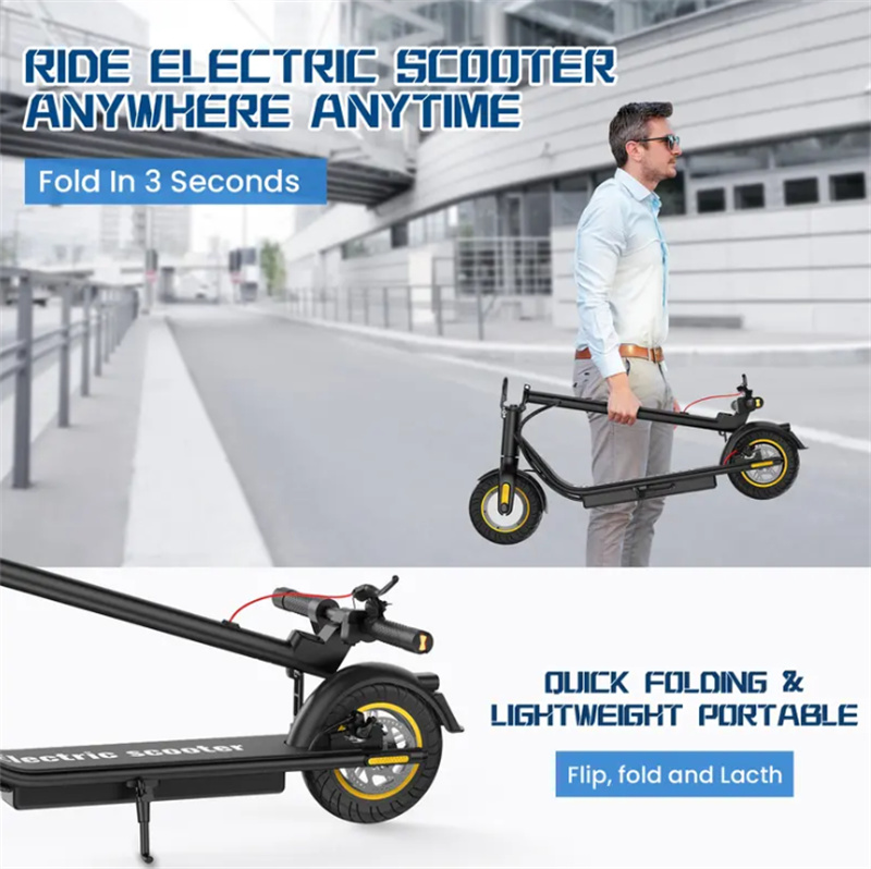 New X8 Pro 500W Electric Scooter for Adults 19MPH 36V 10.4AH Folding Commute Off Road Electric Scooter 30 Miles Range E-Scooter