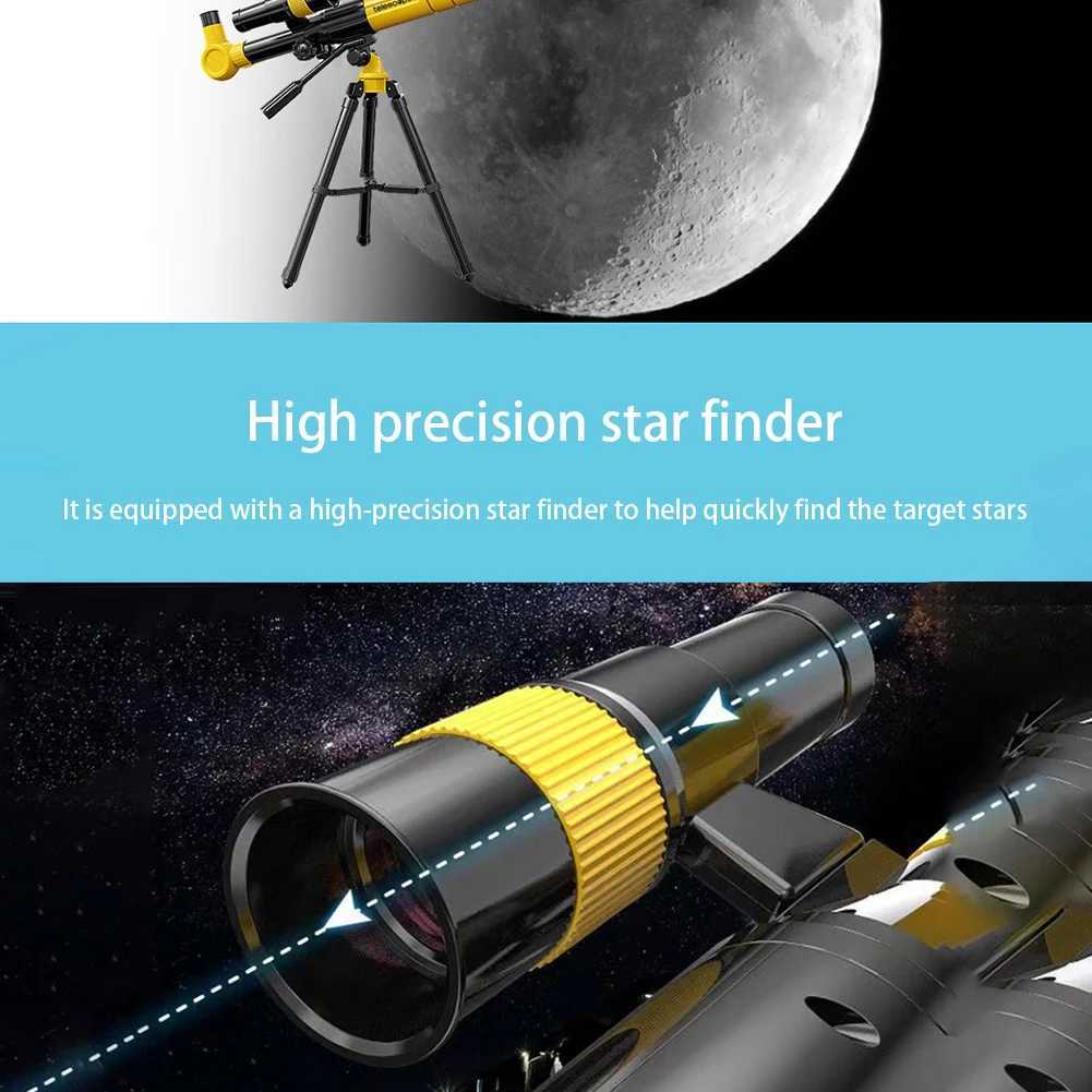 40 X Lens Astronical Telescope Mti-Coated Optics Kids Astrony Telescope with Tripod for Adts Kids Astrony for Gift C251208