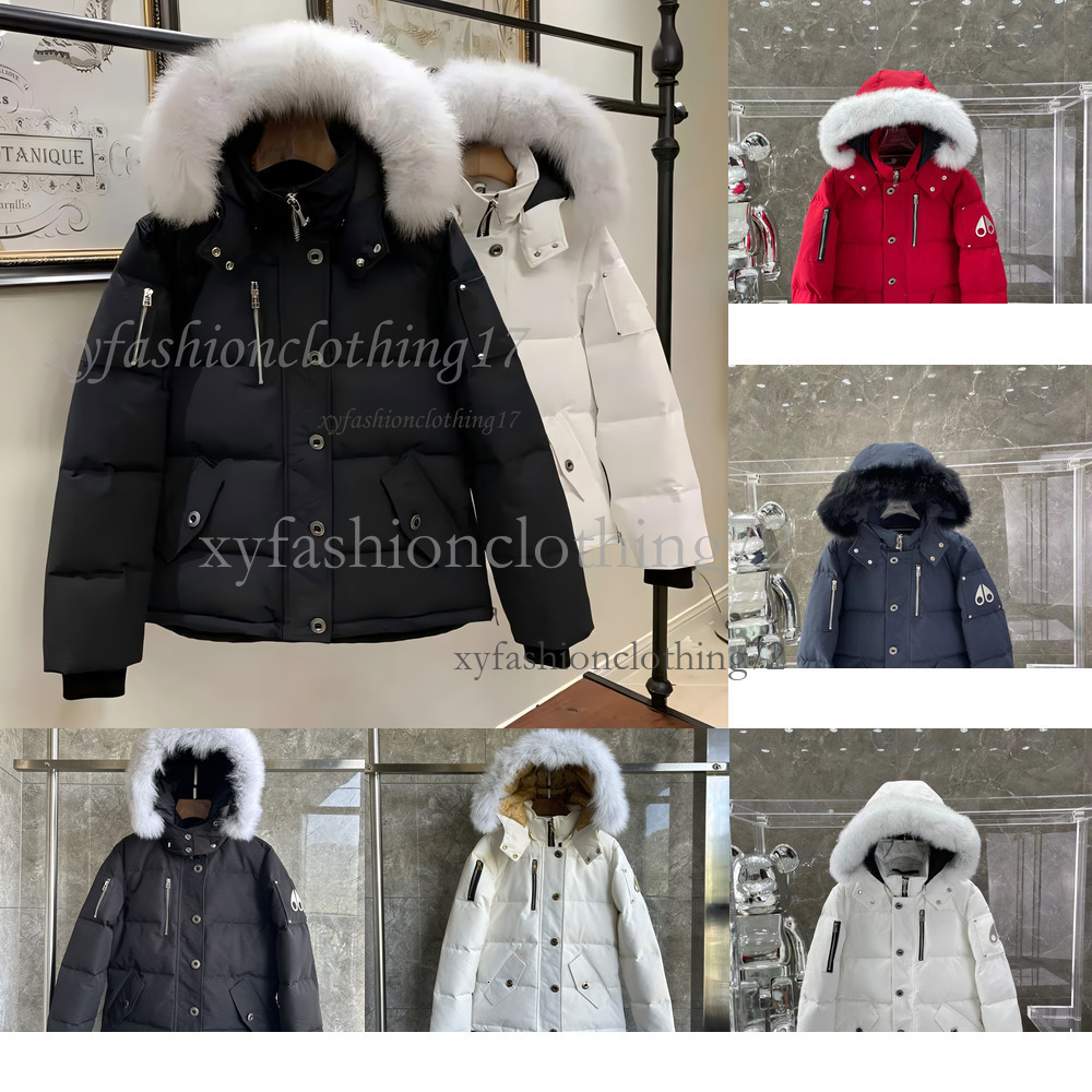 Moose Down Jacket men Moosess Knukles Down Jackets Mens womens Designer ParkasOutwear Coats Fur White Duck Winter Knuckle Puffer Jacket 85