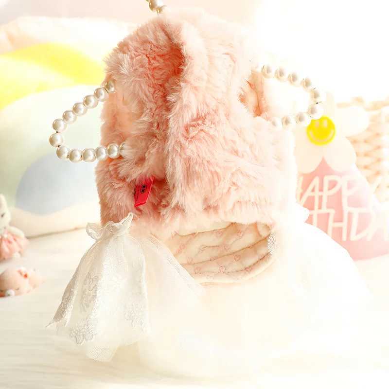Winter Cat Dog Dress winter Luxury Plush Skirt Princess Wedding Puppy Costume Poodle Schnauzer Doggie Apparel Dresses M251208