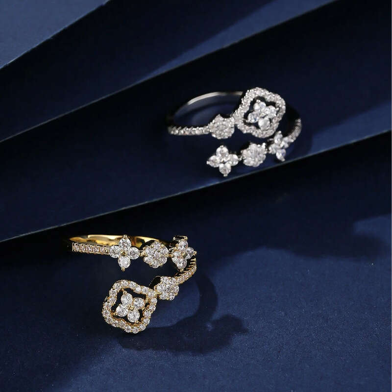 Ring For Women Designer Luxury Flower Women's Ring Trendy Fashion Personality Niche Exquisite Open Index Finger, Minimalist Style Jewelry