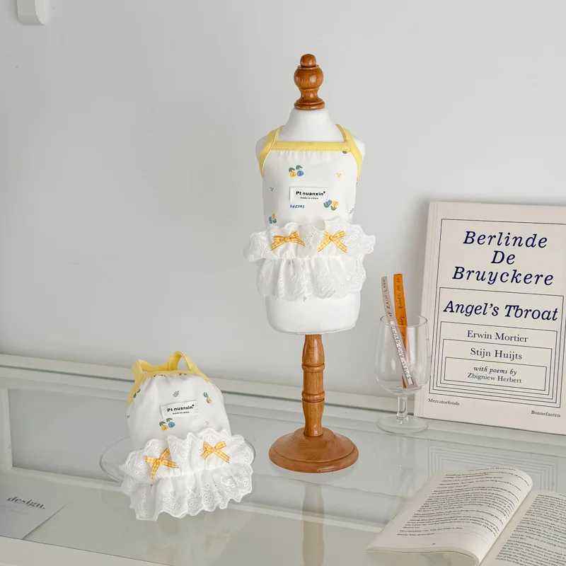 Ins Dog Clothes Lace Ruffle Layers Sleeveless Vest Dresses for Small Dog Puppy Clothes Cat Dresses Dog Summer Breathable Outfits M251208