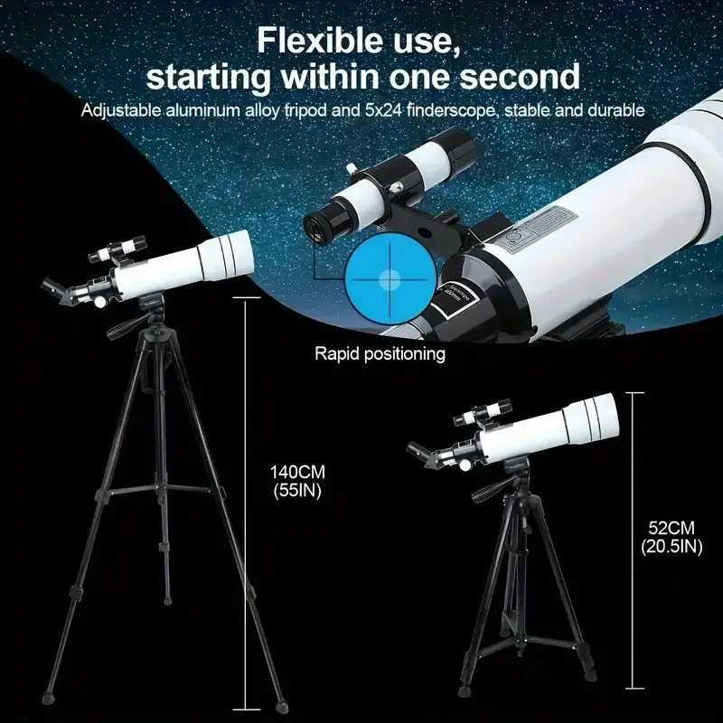 BORWOLF F40070M Professional Astronical Telescope 200X Monocar 70MM Large-Aperture for Stargazing Bird Watching Moon Neba C251208