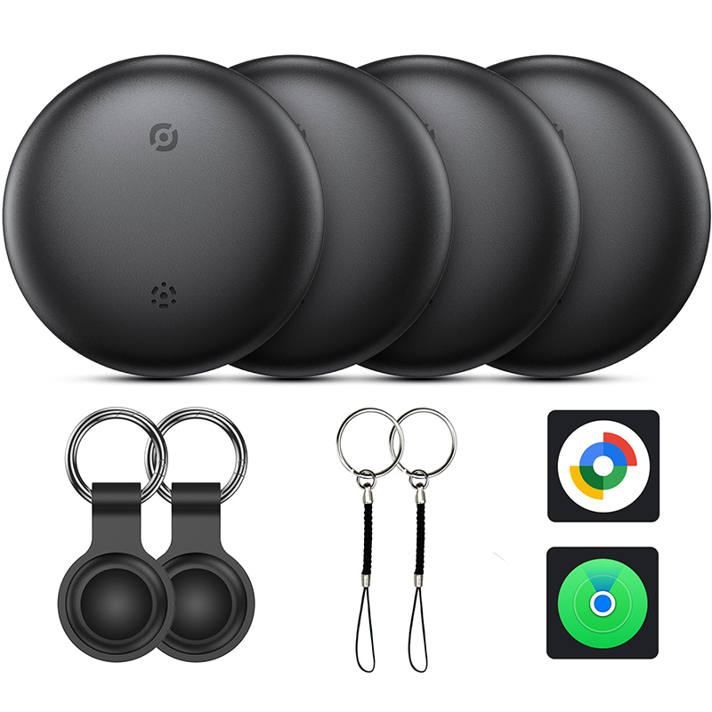 Item Finder GPS Tracker Tags for Android or iOS, Dual System Smart Tags, Compatible with iOS Find My/Google'S Find Hub App, Bluetooth Finders for