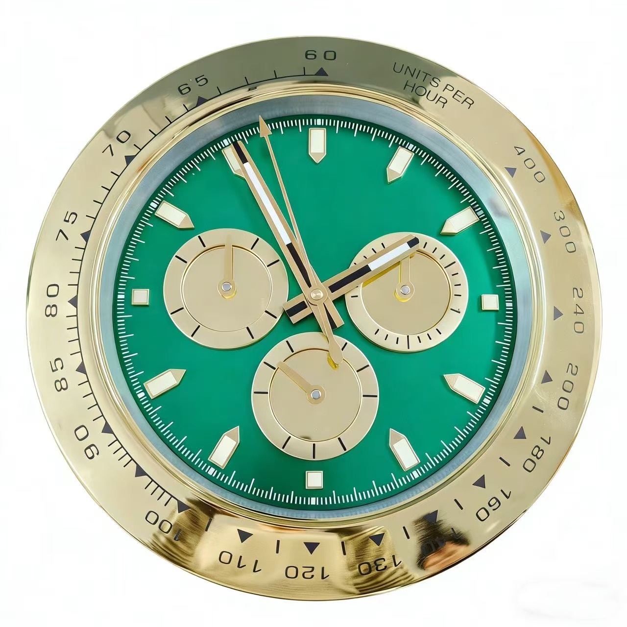 Metal Home Decoration Wall Clocks Luxury Modern Design Quartz Large Wall Watch Stainless Steel With Date Luminous Silent Sweeping Hands