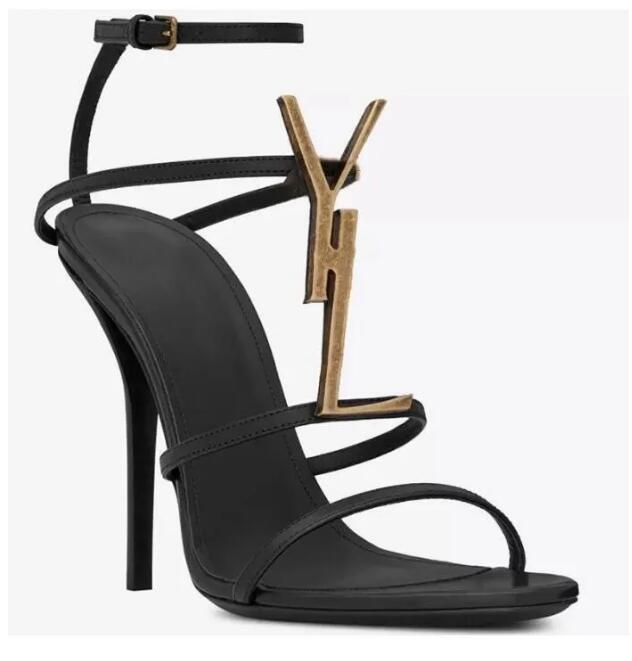 Paris Women Dress Shoes Designer Shoes Bottom High-heeled Luxurys Designers Shoe 10cm Heels Black Golden Gold Wedding Bottoms 01