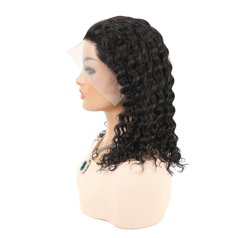 Luxury Curly Hairpiece Made From Real Human Hair with Realistic Texture Versatile Style Enhancer H2414-deep