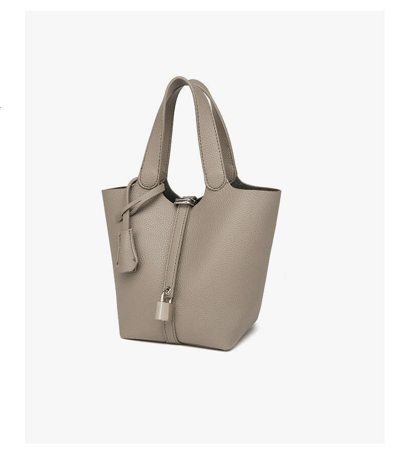 Bucket Niche Vegetable Basket Women's High-End Small Handbag Fashion Commuter Crossbody Textured Bag