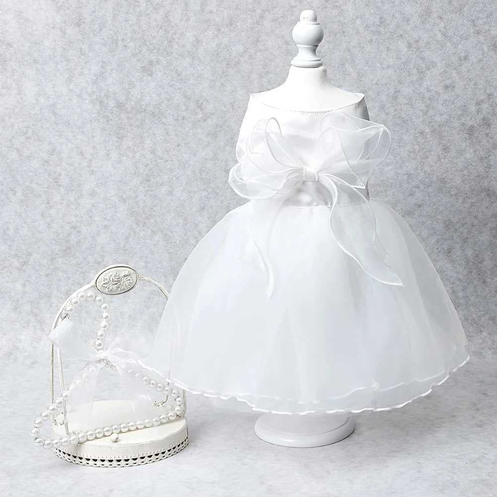 White Dog Princess Dress with Bowknot Luxury Skirt Formal Party Birthday Wedding Dresses Bride Costume for Small Medium Dogs M251208