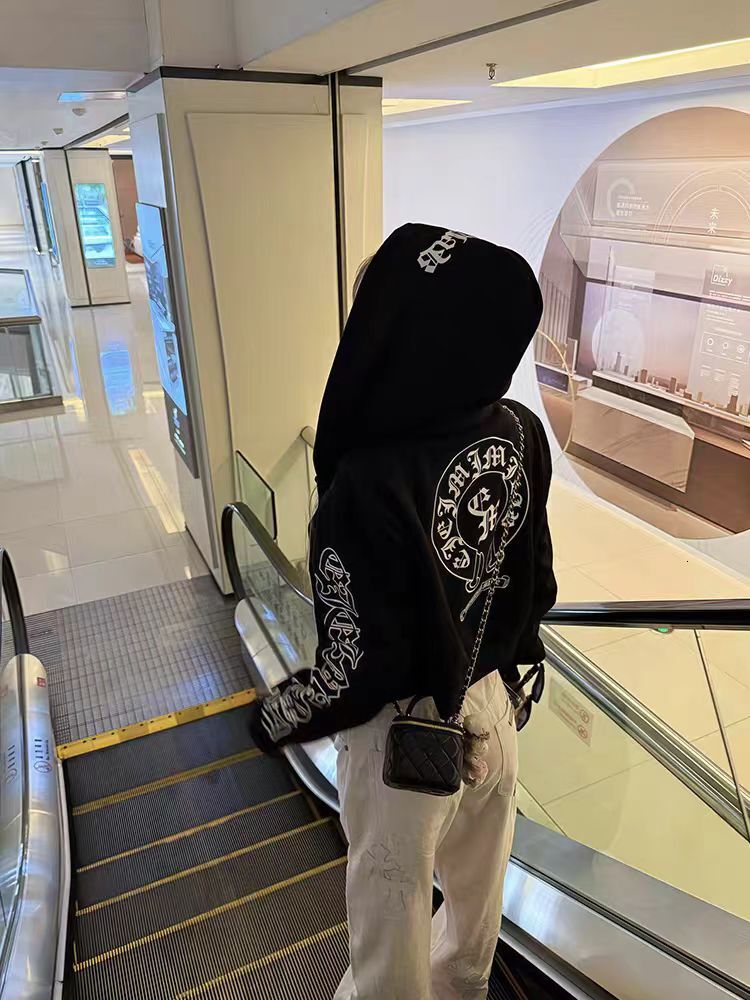 Designer Mens chrome Hoodies sweatshirts Pullover cardigan Jacket Chrome Hooded High streetwear Letter prints for women men Top zip up hoodies