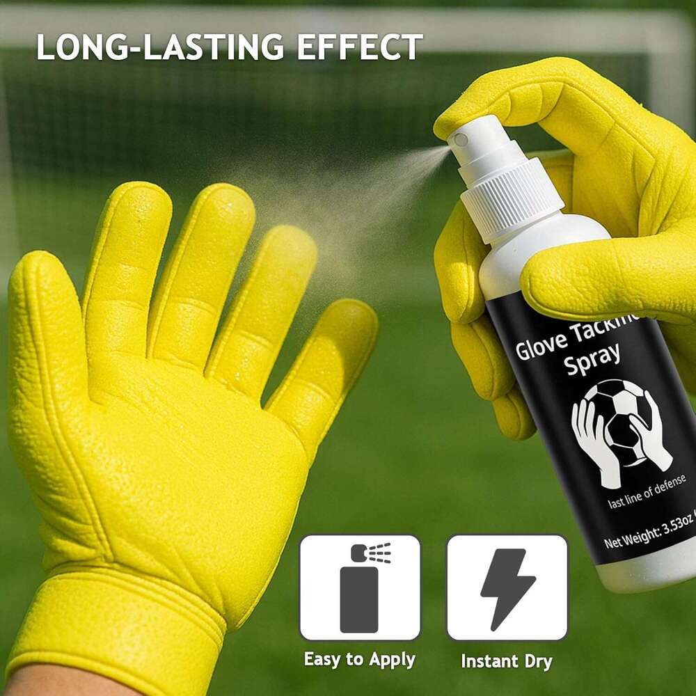 INOVOYOO Glove Grip Spray, Increased Holding Power and Stickiness Goalkeeper Gloves Spray