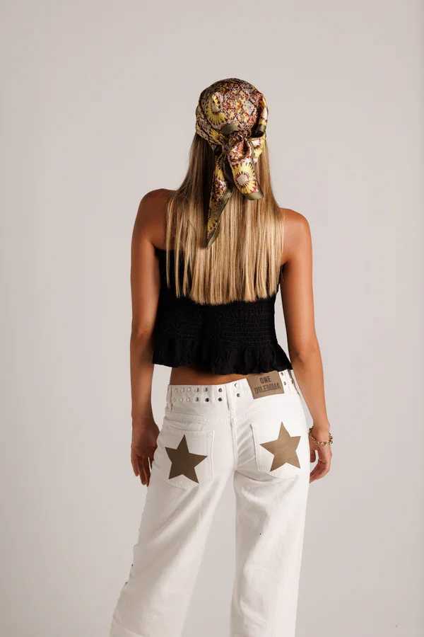 Vintage Splicing Baggy Jeans Women Street Harajuku Hip Hop High Waited Jeans Woman Clothing Casual Wide-leg Pants Women JeansT251208