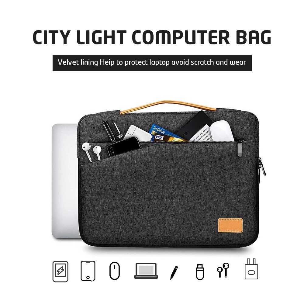 Laptop Sleeve Case Notebook Sleeve 14 156 Inch Laptop Bag For Macbook M1 Air Pro HP Acer Xiami Huawei Lenovo Computer BriefcaseT251208