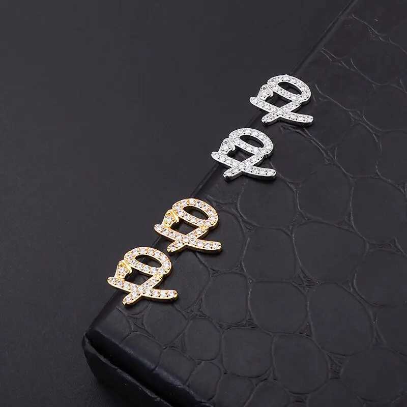 New Hip Hop Ice Out Xo Square Huggie Earrings Cubic Zirconia Hypoallergenic Earrings Jewelry Gifts for Men and Women J251208