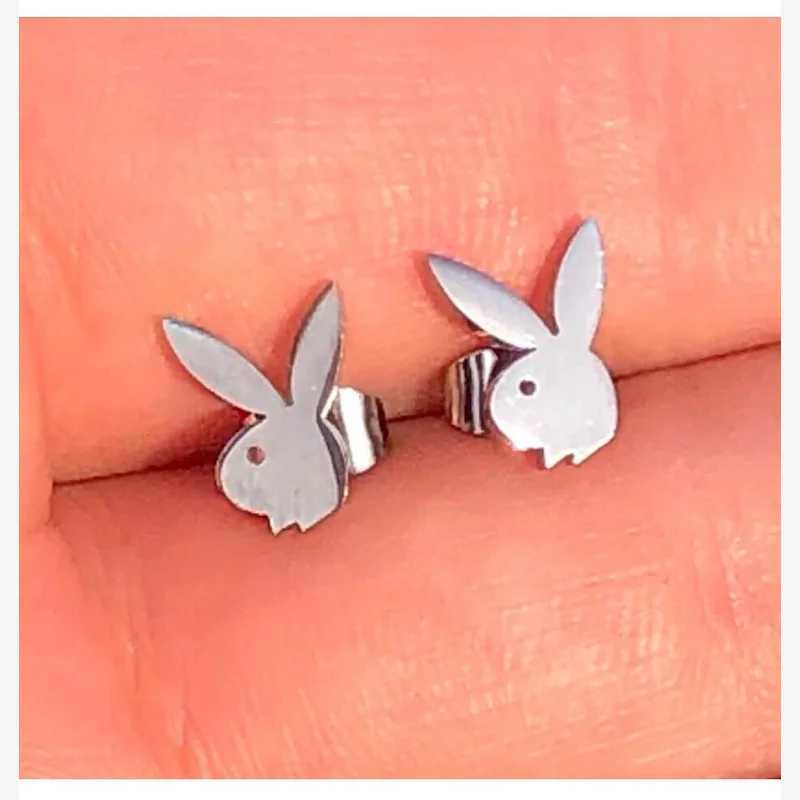 Cartilage Piercing Stud Earring for Women Cute Bunny Earrings Piercing Womens Ear Studs Jewelry J251208