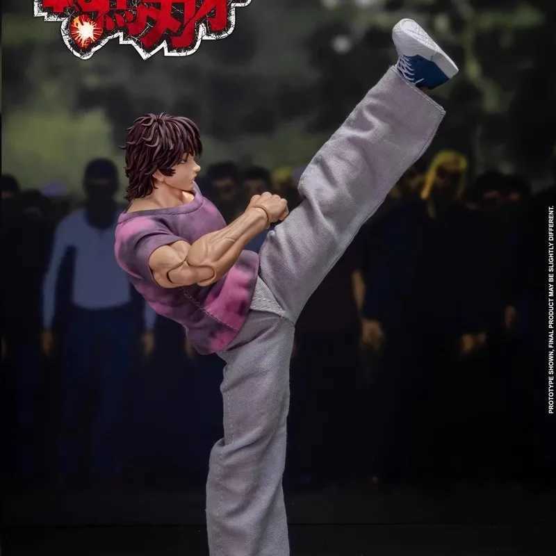 1/12 Scale Anime Baki Hanma Oni Action Figure Real Man Assembly Model Figurine Office Desktop Decoration Ornaments BoyS GiftsXJ251206