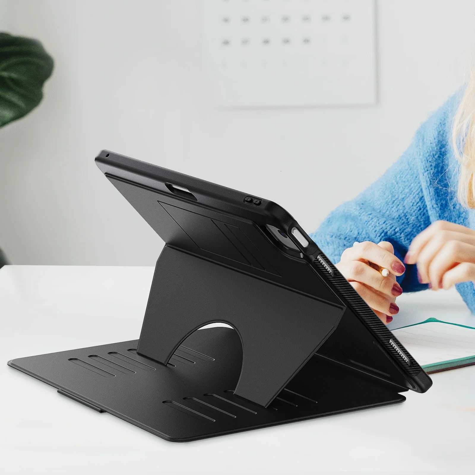 Case for iPad Air 11 13 2024 Business Style Mti-Layers Protective Magnetic PU Leather Cover for iPad Pro 11 13 with Pen Slot C251208