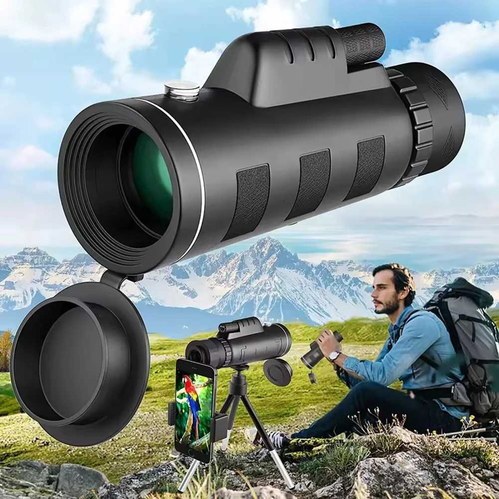 40x60 Monocar Telescopes for Adts High Power Night-Vision Telescopes Waterproof with Smartphone Adapter/Tripod C251208