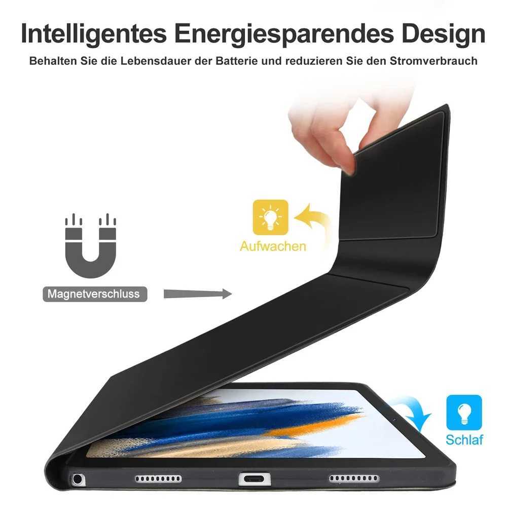 For Galaxy Tab A9 Plus A9 11 X210 X215 X216 Eyboard Case Korean Hebrew Spanish Portuguese Backlight Keyboard C251208