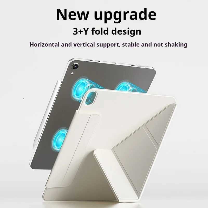 ZOYU Case Magnetic for iPad A16 10th Gen For iPad Pro 11 13 129 Air 11 Ai/5 With Magnetic Detachable Y-Shaped Folding Cover C251208