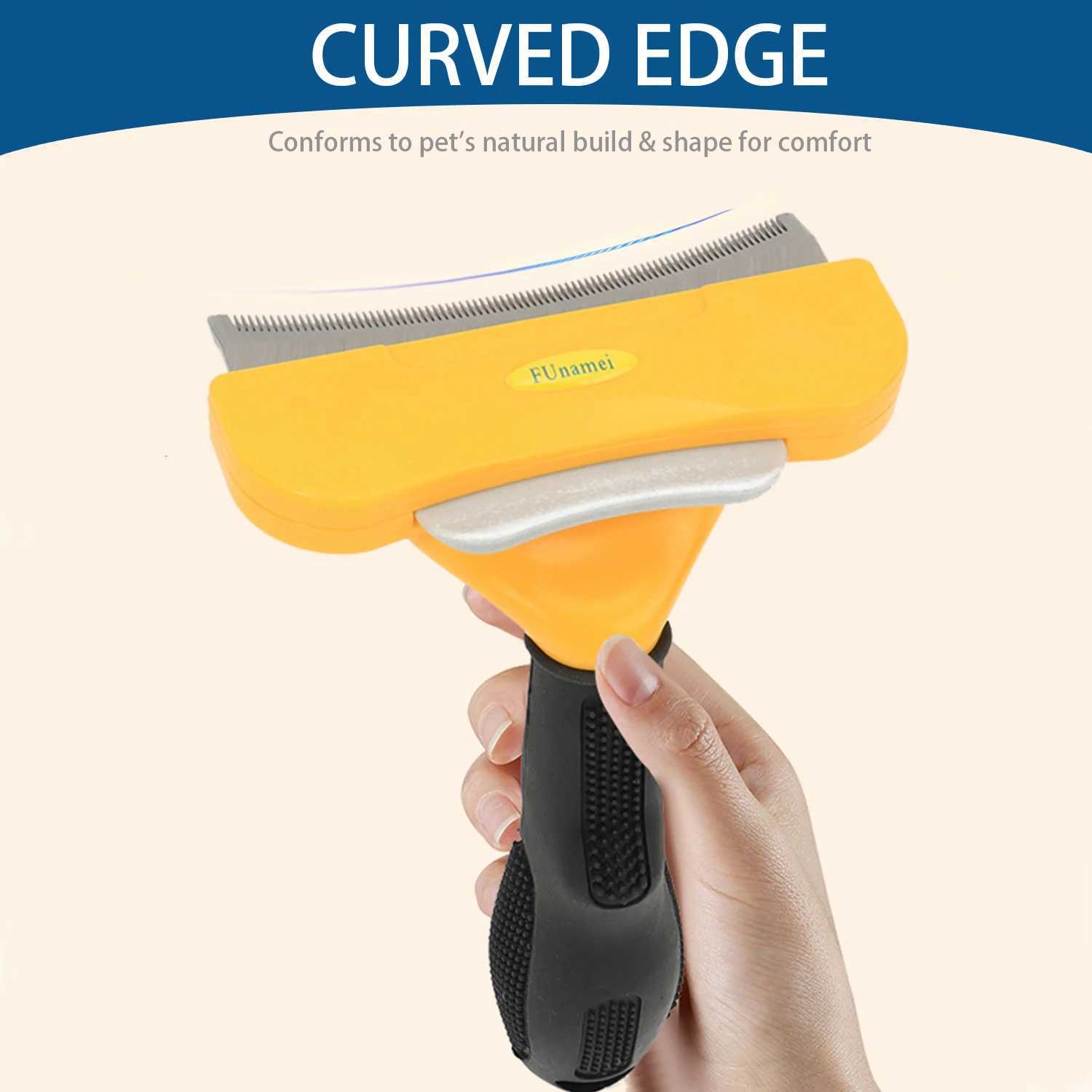 Dog Hair Removal Comb Cat Brush Pet Grooming Brush Dogs Comb Cats Hair Massage Comb Dog Hair Remover Cleaning Grooming Cat Combs M251208 - view 5
