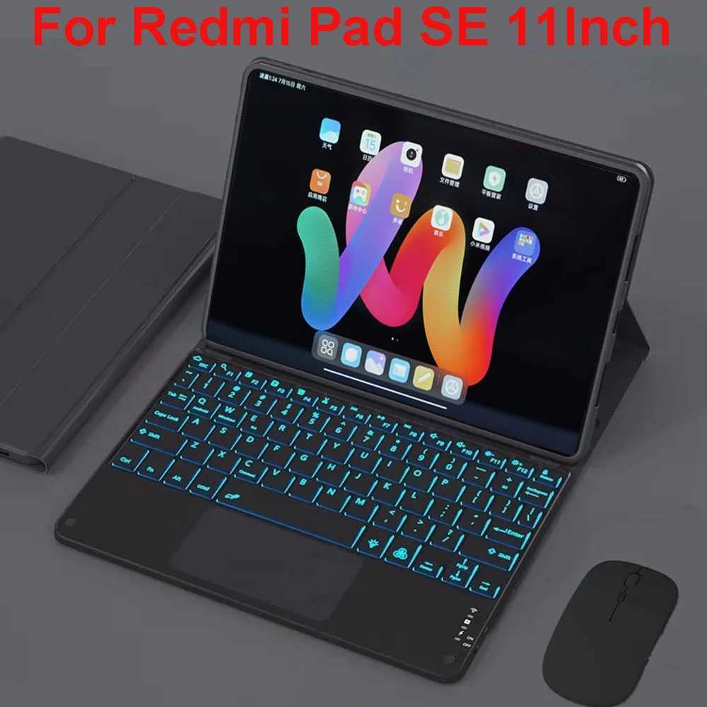 Keyboard Case for Redmi Pad SE 11Inch Tablet Cover for Redmi Pad SE 11Inch Keyboard Case C251208