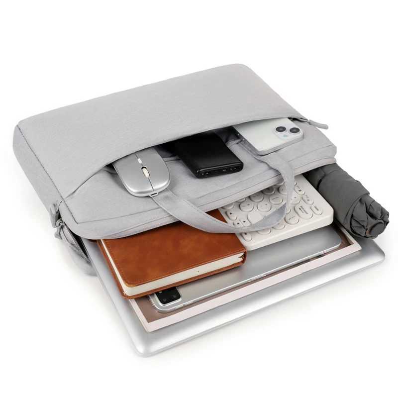 Laptop Briefcase Large Capacity Anti-Drop Shockproof Crossbody Bag Single Compartment Business Official BagT251208