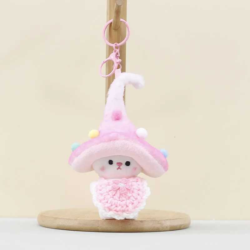 Cute Mushroom Elf Plush Keychain Charm Kawaii Soft Stuffed Animal Doll Pendant for Bag Backpack Luggage Car Key Women Girls GiftXJ251208 - view 4
