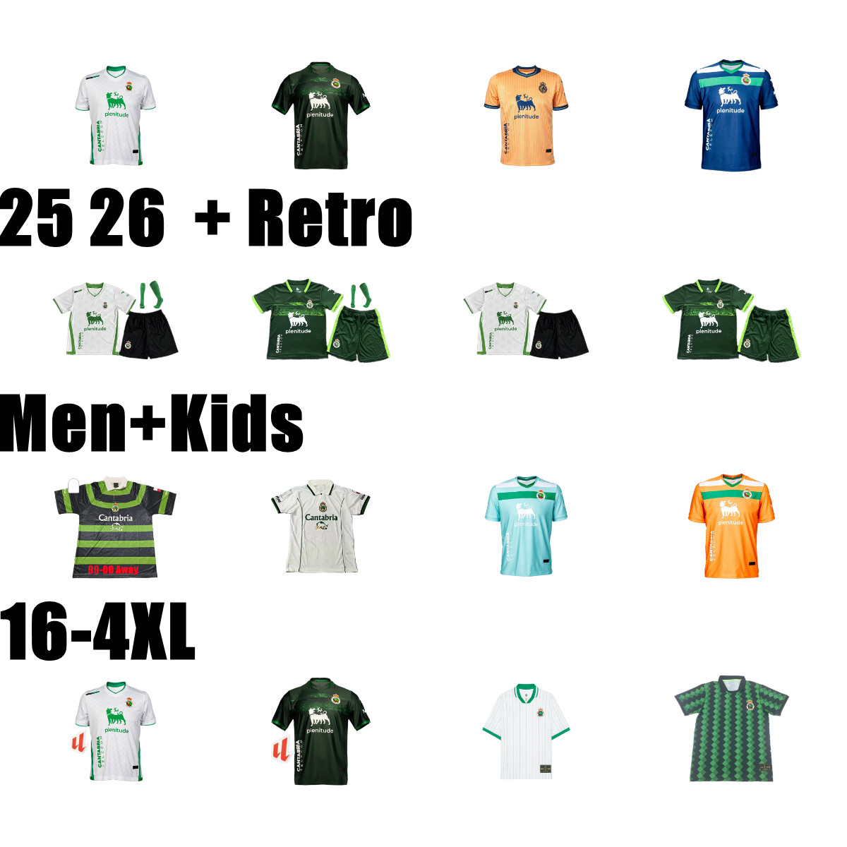 2025 2026 Racing de Santander ANDRES SAUL Soccer Jerseys ARANA VICENTE SULEIMAN GK RODRIGUEZ KARRIKABURU LAGO ALDASORO MICHELIN 25 26 Uniforms TOMAS Football Shirt