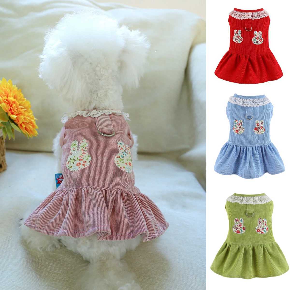 Spring Summer Pet Dog Dress Cat Princess Cute Dress Small Dog Cat Wedding Fashion Skirt Puppy Clothes Chihuahua Pet Costume M251208