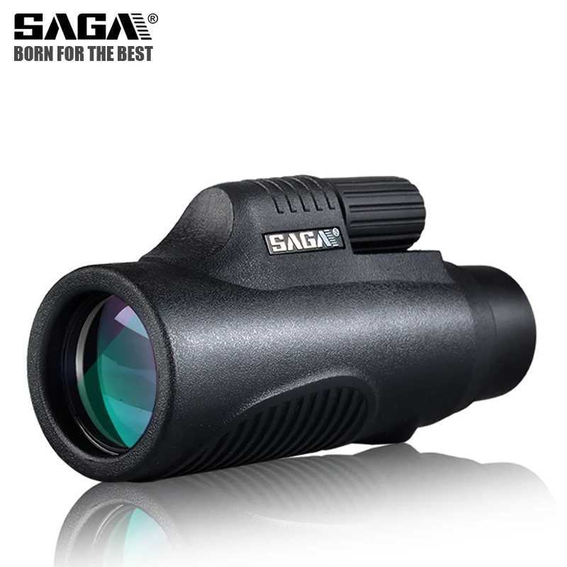 SAGA BAK4 8x32 10x42 Monocar Telescope HD Mini Monocar Outdoor Hunting Camping Scopes Phone C251208